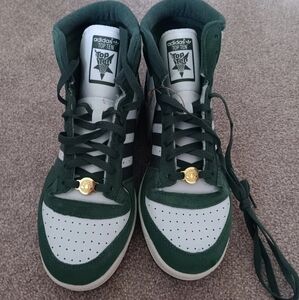 Adidas Shoes - Top Ten - green and white - Sz 11M
